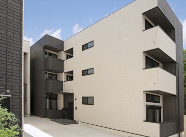 スキップフロアで空間を演出した名古屋市西区のデザイナーズアパート
